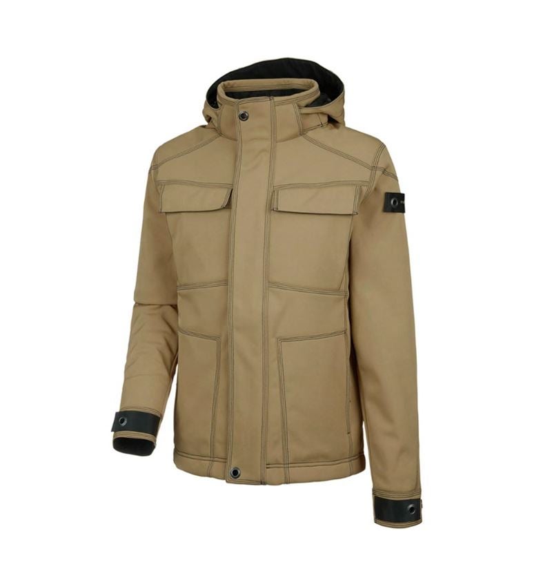 Jacken: Winter Softshelljacke e.s.roughtough + walnuss 2