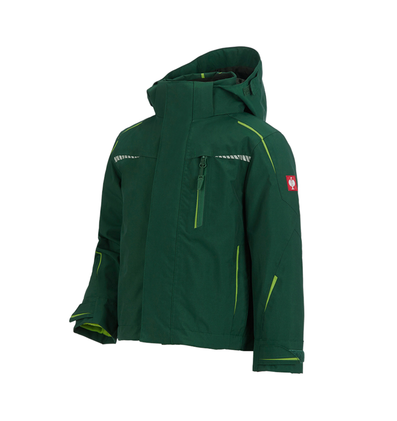 Jacken: 3 in 1 Funktionsjacke e.s.motion 2020, Kinder + grün/seegrün 2
