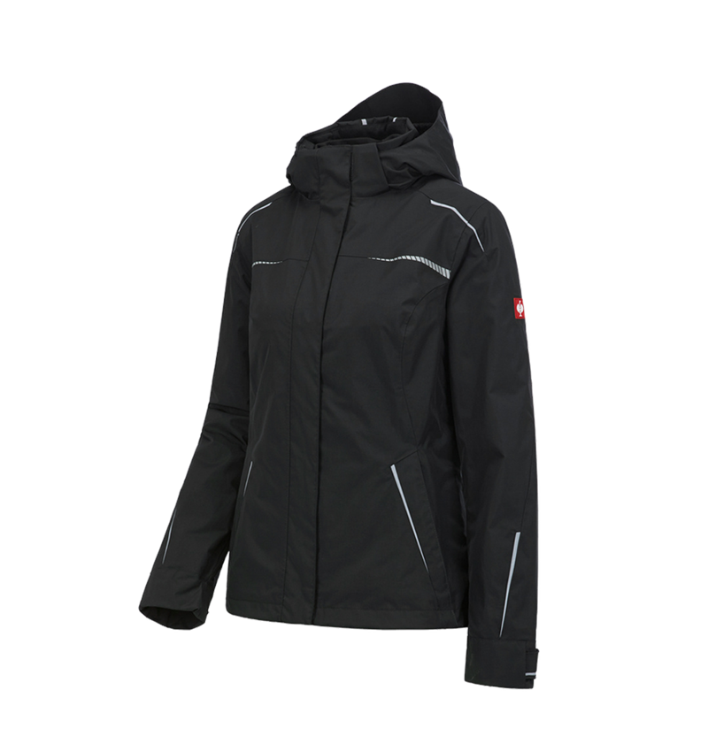 Jacken: 3 in 1 Funktionsjacke e.s.motion 2020, Damen + schwarz/platin 2