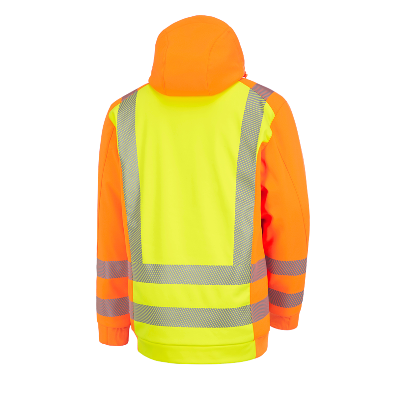 Kälte: Warnsch. Winter Softshelljacke e.s.motion 2020 + warngelb/warnorange 3