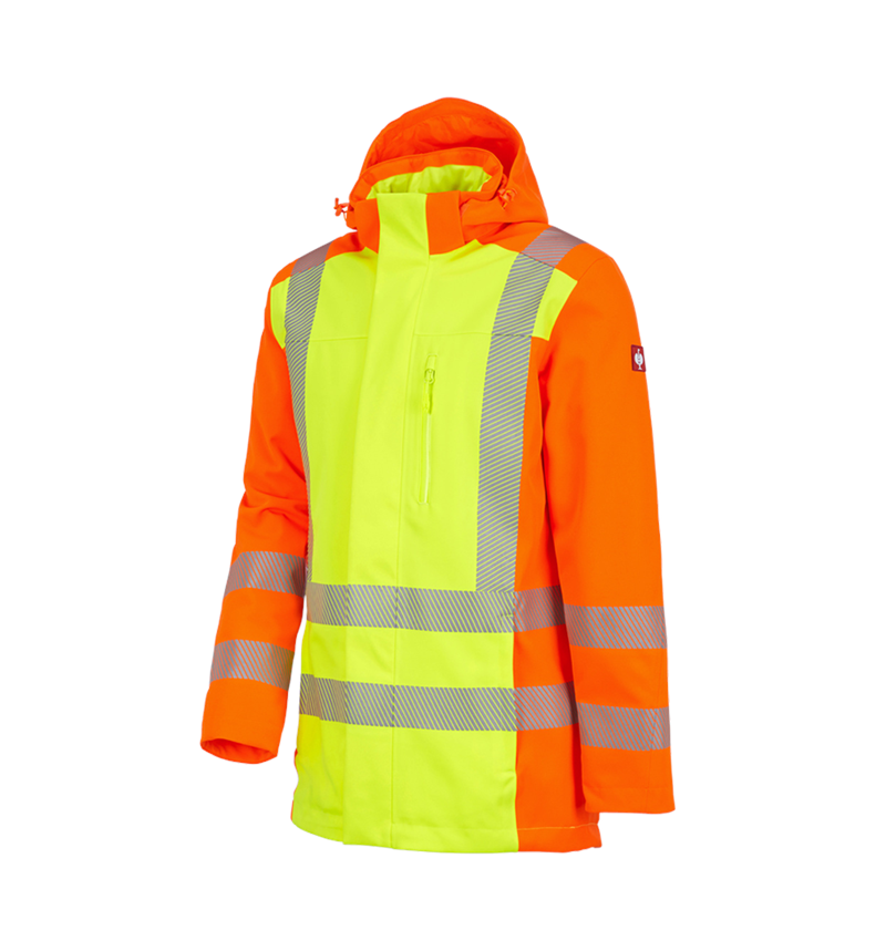 Jacken: Warnschutz Funktions Parka e.s.motion 2020 + warngelb/warnorange 2