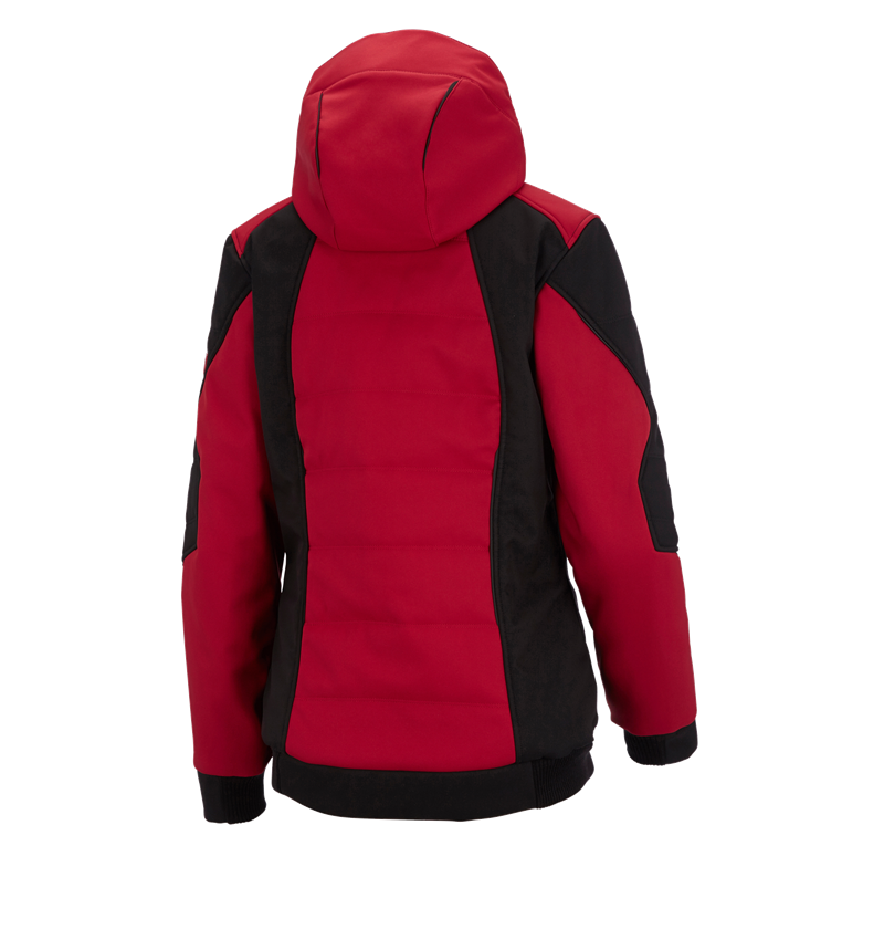 Themen: Winter Softshelljacke e.s.vision, Damen + rot/schwarz 3