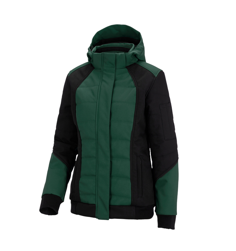 Jacken: Winter Softshelljacke e.s.vision, Damen + grün/schwarz 2