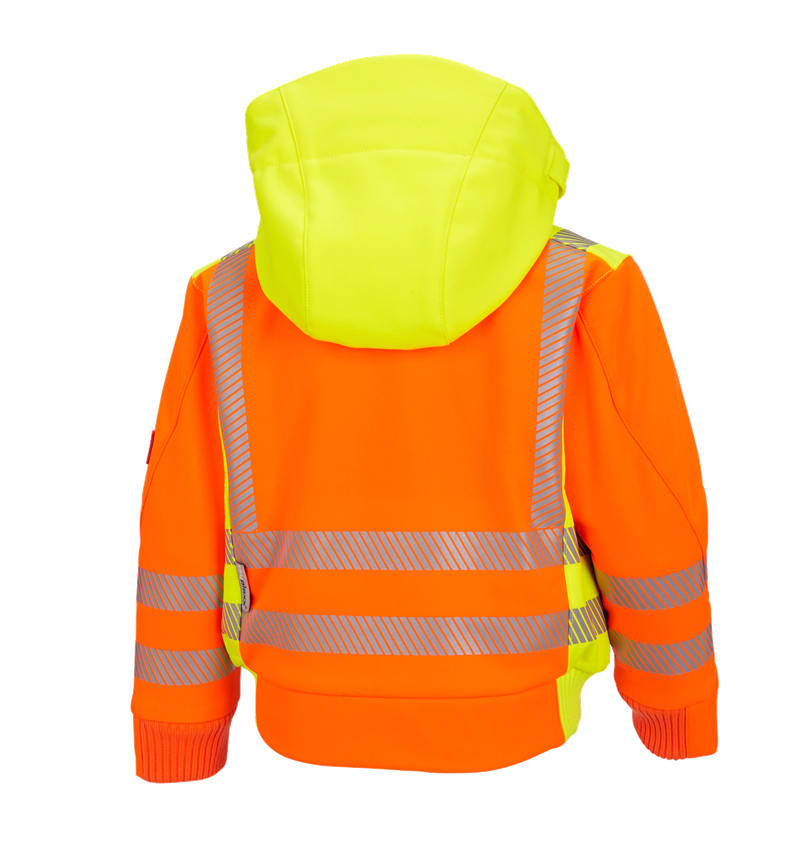Jacken: Warnschutz Winter Softsh.jacke e.s.motion 2020,K + warnorange/warngelb 1