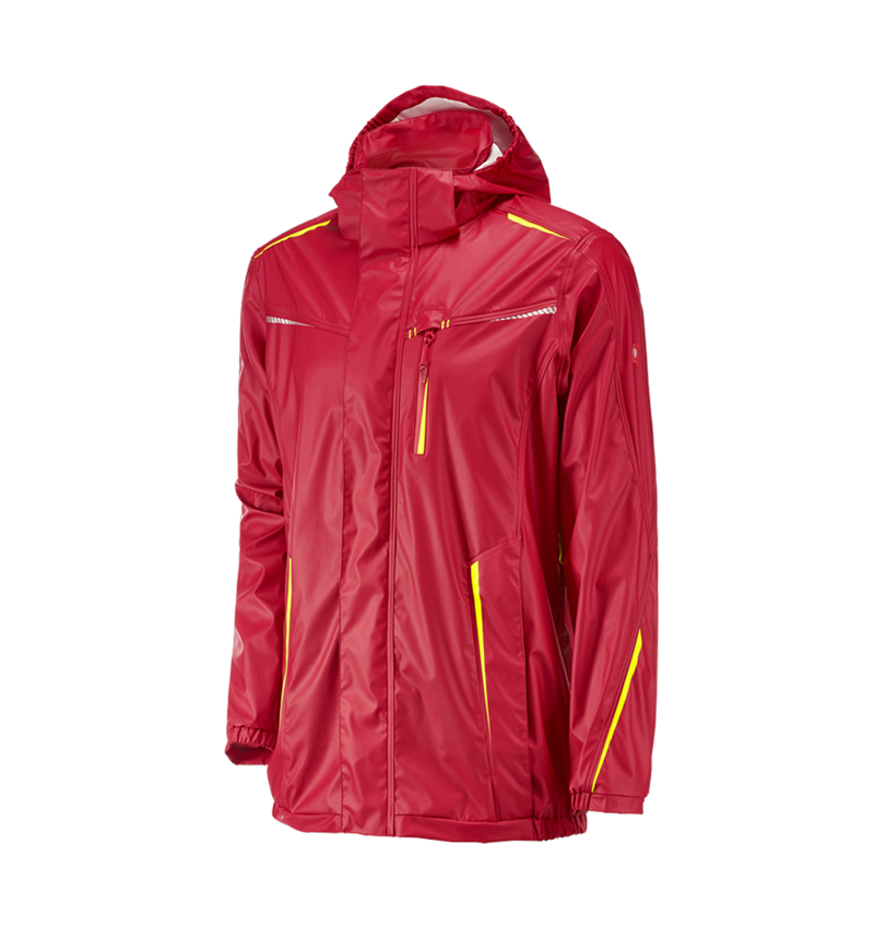 Jacken: Regenjacke e.s.motion 2020 superflex + feuerrot/warngelb 2