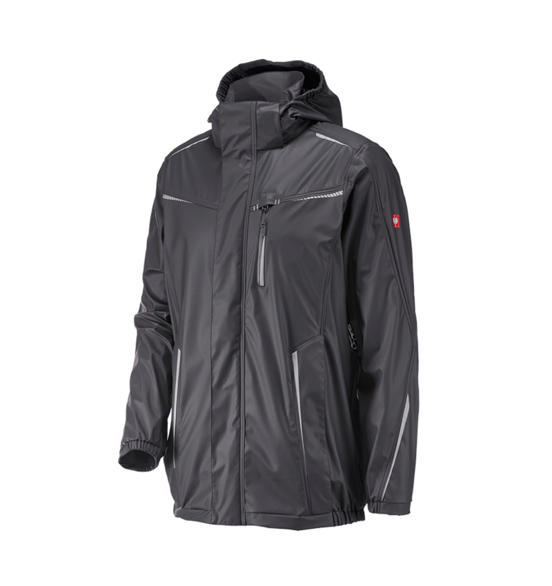 Jacken: Regenjacke e.s.motion 2020 superflex + anthrazit/platin 2