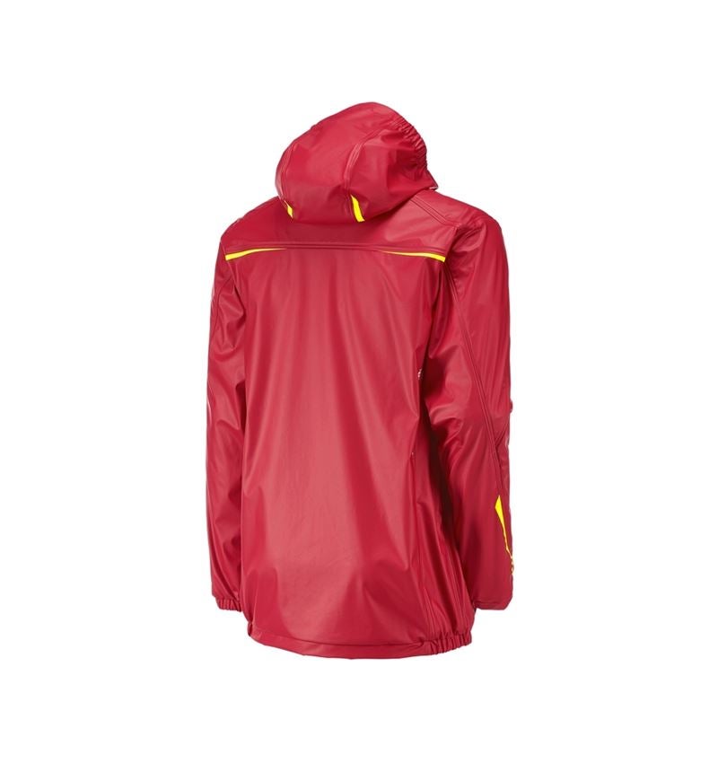 Jacken: Regenjacke e.s.motion 2020 superflex + feuerrot/warngelb 3