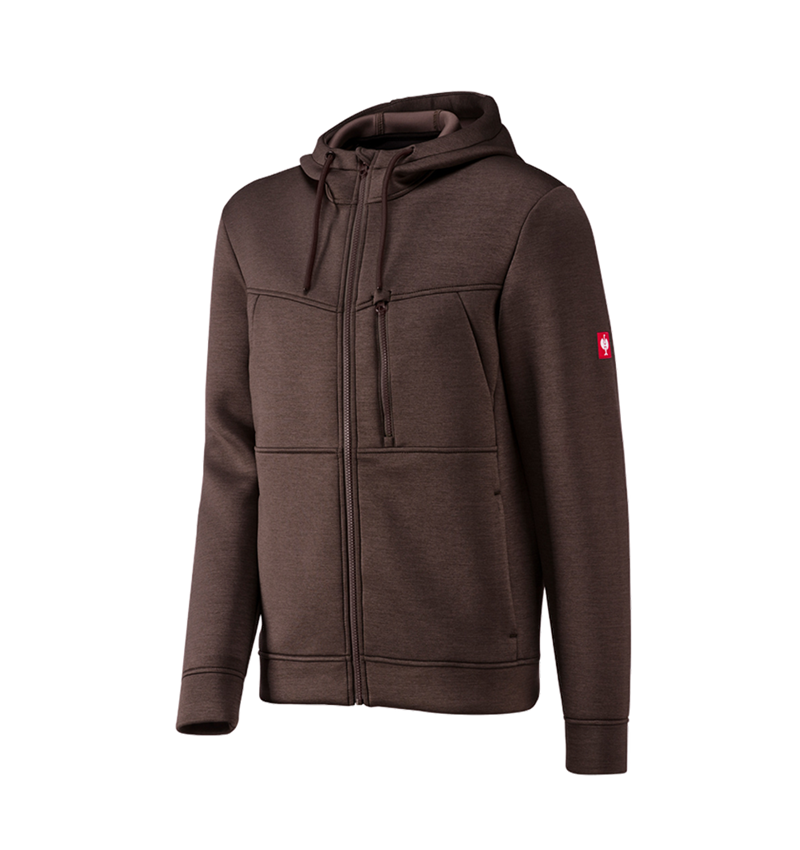 Jacken: Kapuzenjacke climafoam e.s.dynashield + kastanie melange 2