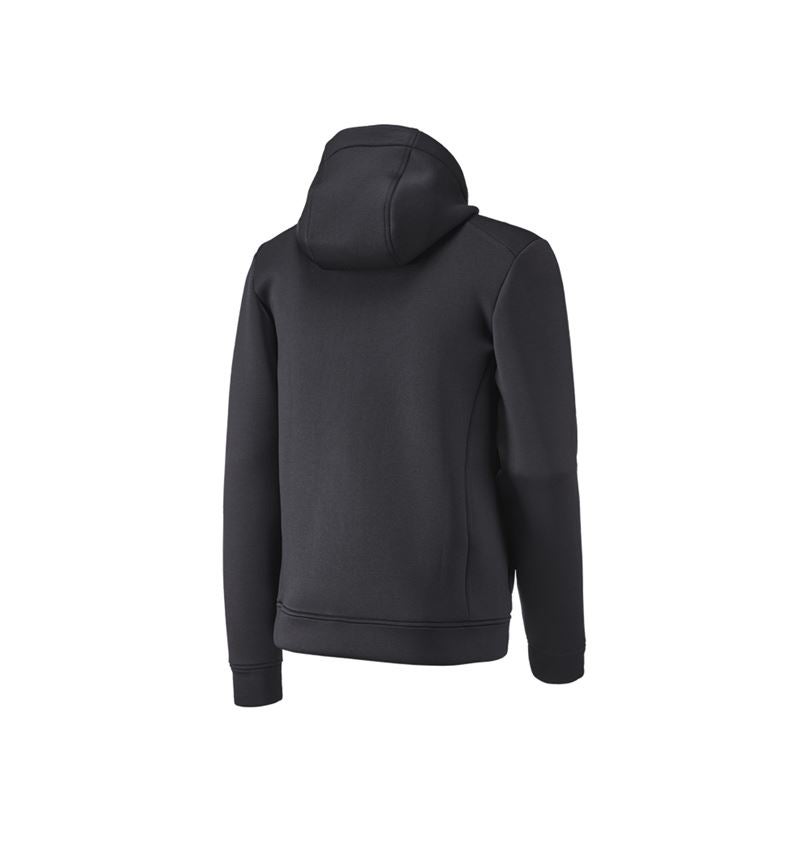 Kälte: Kapuzenjacke climafoam e.s.dynashield + schwarz melange 3