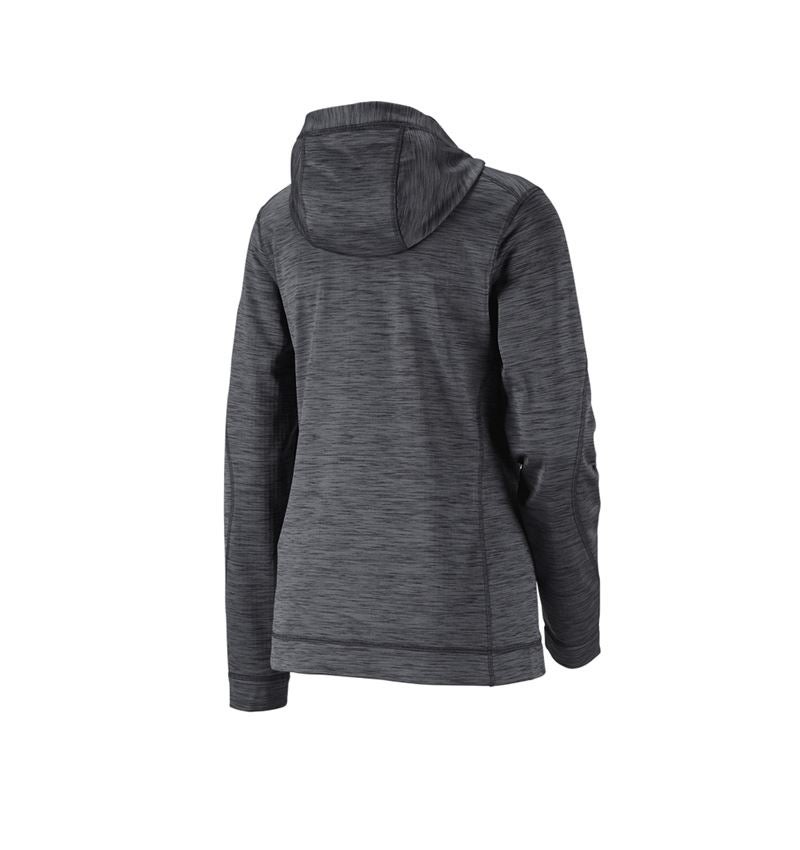 Kälte: Kapuzenjacke isocell e.s.dynashield, Damen + graphit melange 3