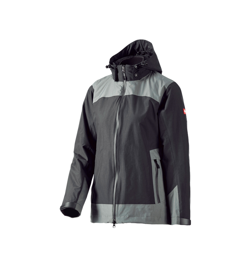 Jacken: e.s. 3 in 1 Damen Funktionsjacke + graphit/zement