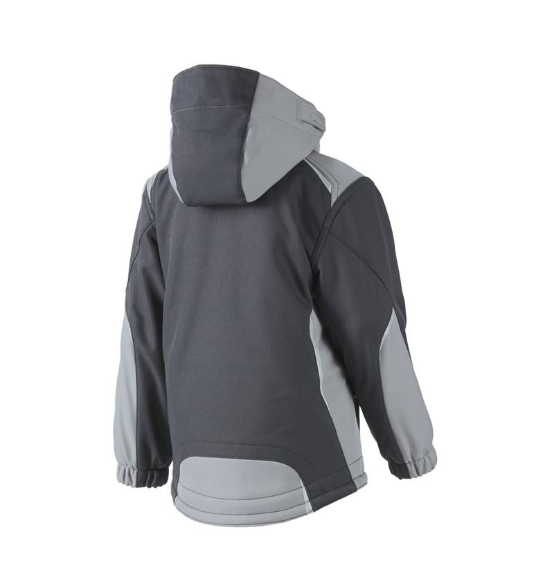 Jacken: Kinder Softshelljacke e.s.motion + graphit/zement 3