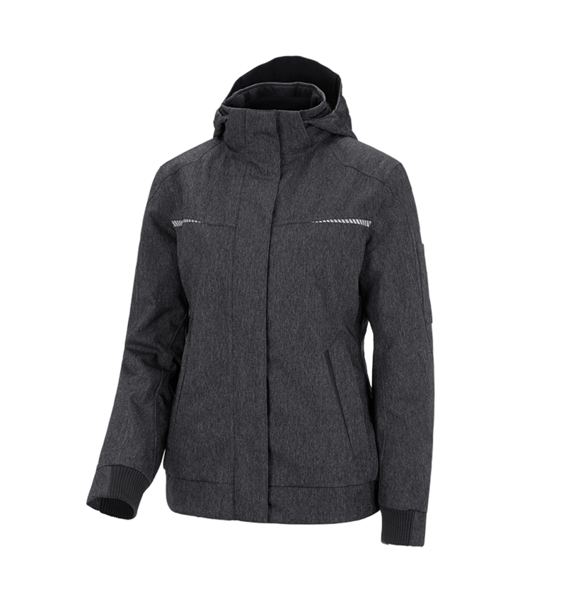 Kälte: Winter Funktions-Pilotenjacke e.s.motion denim,Da + graphit