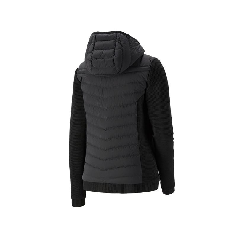 Themen: Hybrid Kapuzenstrickjacke e.s.motion ten, Damen + schwarz 2