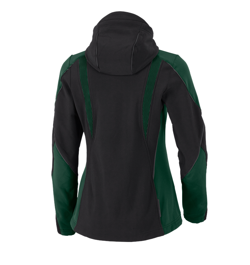 Jacken: Softshelljacke e.s.vision, Damen + schwarz/grün 3