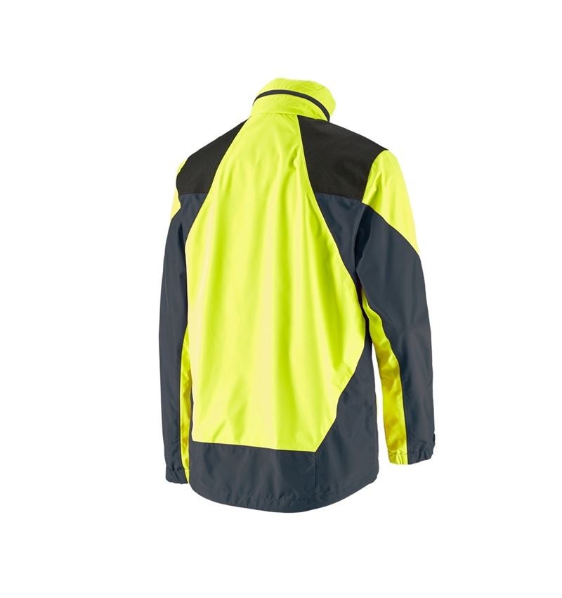 Jacken: e.s. Forst-Regenjacke + warngelb/kosmosblau 3