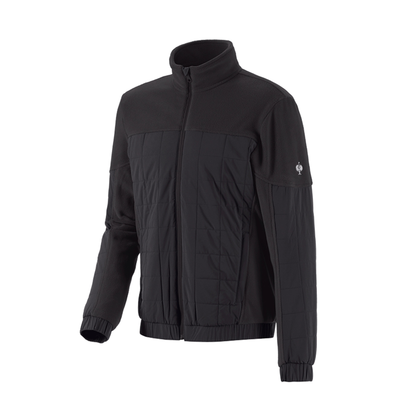 Jacken: Hybrid Fleecejacke e.s.concrete + schwarz 2