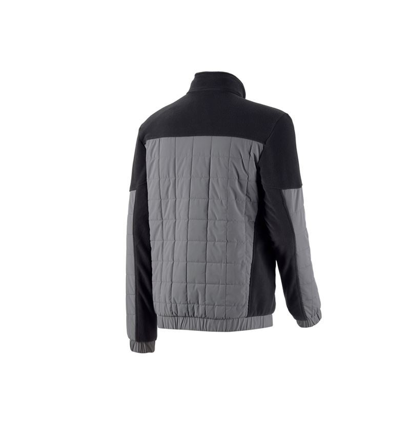 Jacken: Hybrid Fleecejacke e.s.concrete + schwarz/basaltgrau 3