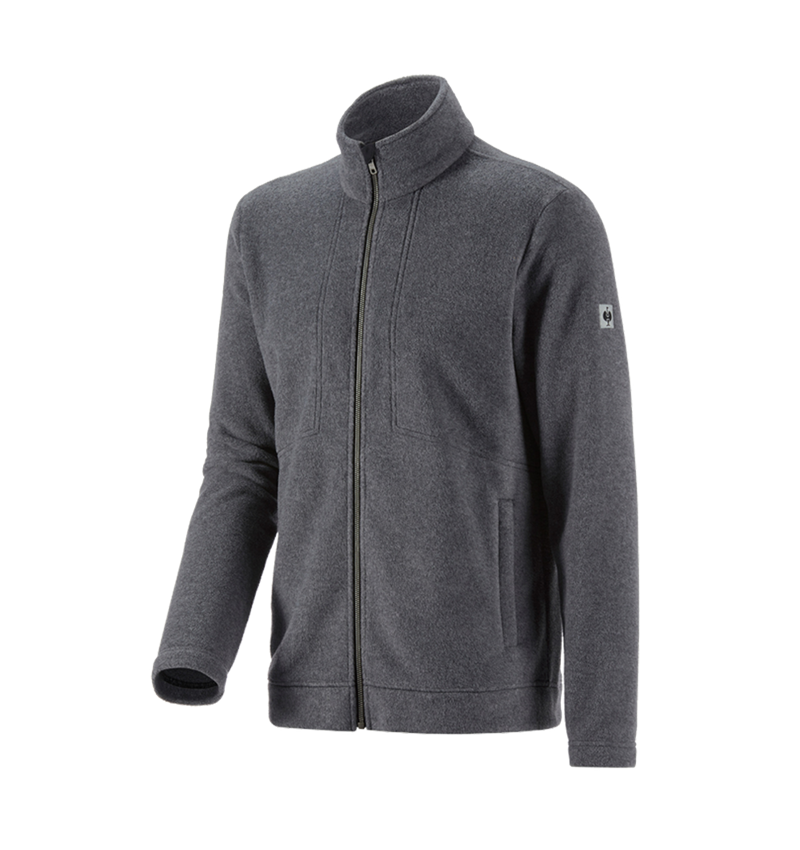 Jacken: Fleecejacke e.s.vintage + schwarz melange 2