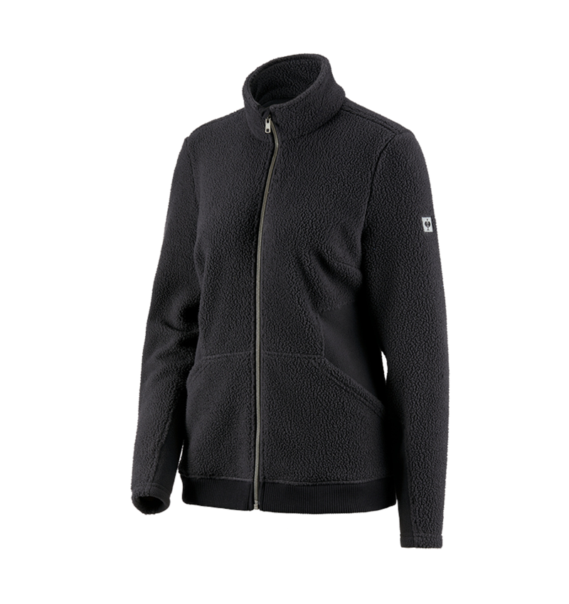 Themen: Faserpelz Jacke e.s.vintage, Damen + schwarz 2