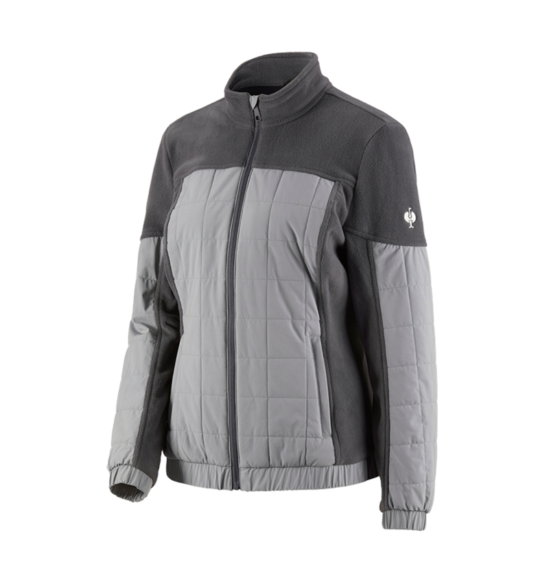 Jacken: Hybrid Fleecejacke e.s.concrete, Damen + anthrazit/perlgrau 2