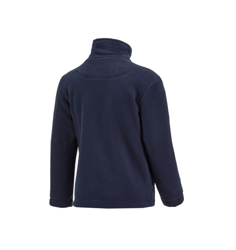 Jacken: e.s. Fleecejacke CI, Kinder + dunkelblau 3