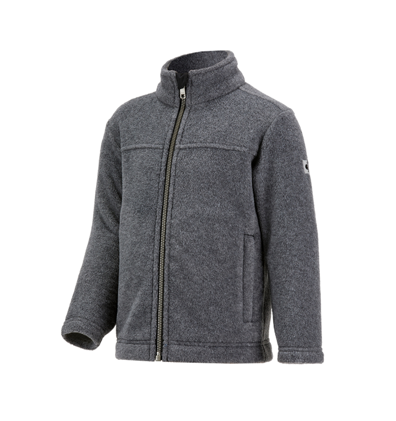 Themen: Fleecejacke e.s.vintage, Kinder + schwarz melange 2