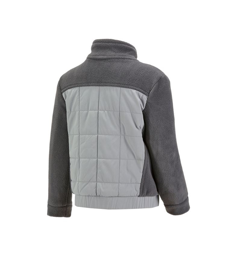 Jacken: Hybrid Fleecejacke e.s.concrete, Kinder + anthrazit/perlgrau 3