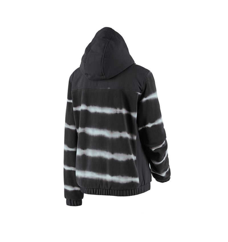 Jacken: Hybrid Kapuzenfleecej. tie-dye e.s.motion ten,Da. + oxidschwarz/magnetgrau 3