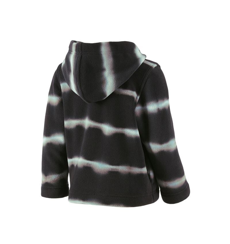 Jacken: Kapuzenfleecejacke tie-dye e.s.motion ten, Kinder + oxidschwarz/magnetgrau 3
