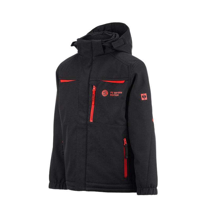 Jacken: FCB Jacket Kids + black/straussred 3