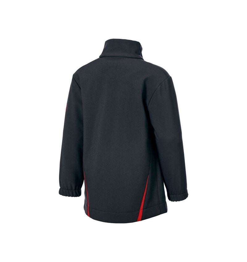 Kollaborationen: FCB WORK SOFTSHELL JACKET KIDS + black/straussred 4