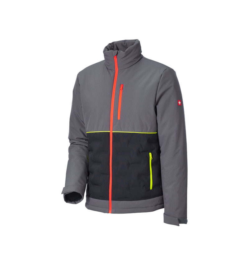 Jacken: e.s. Padded-Jacke + anthrazit/schwarz/warnorange/warngelb 6