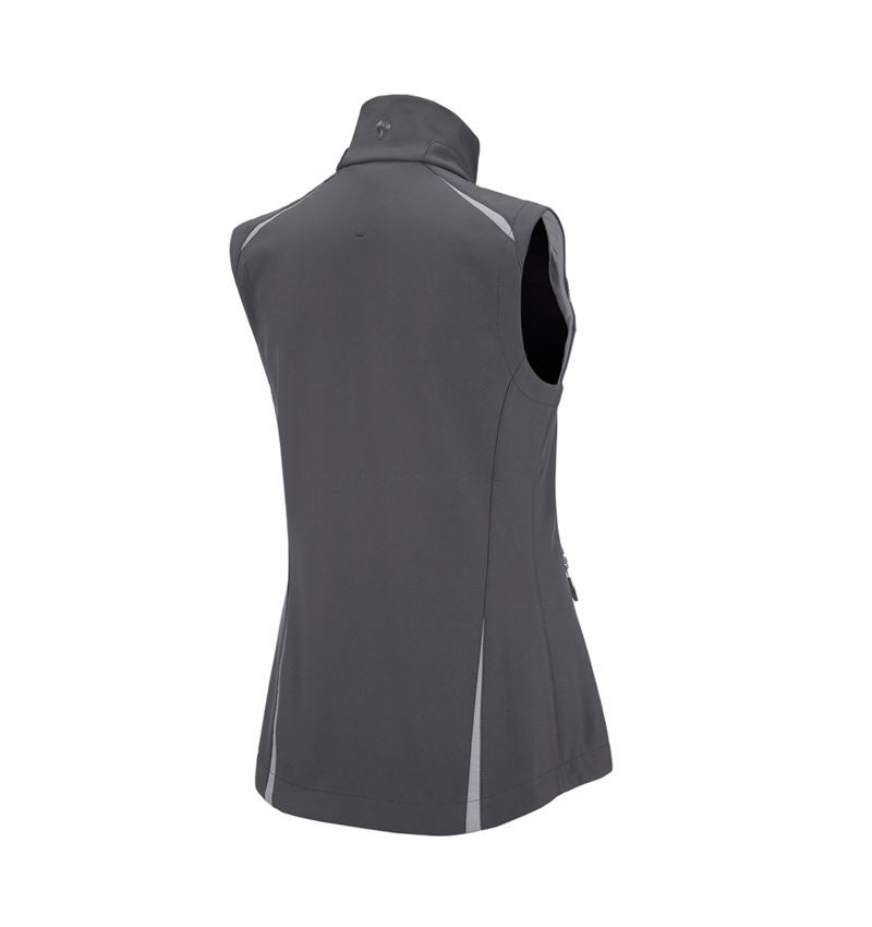Westen: Softshell Weste e.s.motion 2020, Damen + anthrazit/platin 3