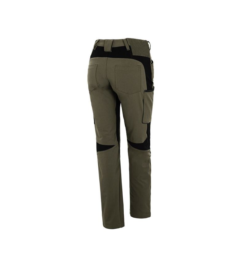 Hosen: Cargohose e.s.vision stretch, Damen + moos/schwarz 3