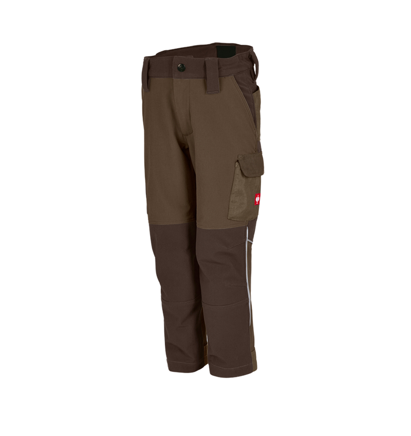 Hosen: Funktions Cargohose e.s.dynashield, Kinder + haselnuss/kastanie 2
