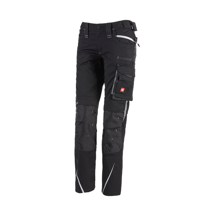 Hosen: Damenhose e.s.motion 2020 Winter + schwarz/platin 6