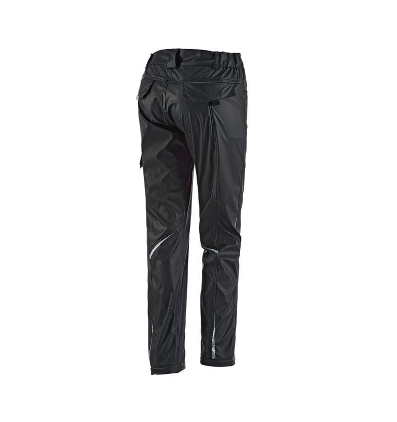 Hosen: Regenbundhose e.s.motion 2020 superflex, Damen + schwarz/platin 3