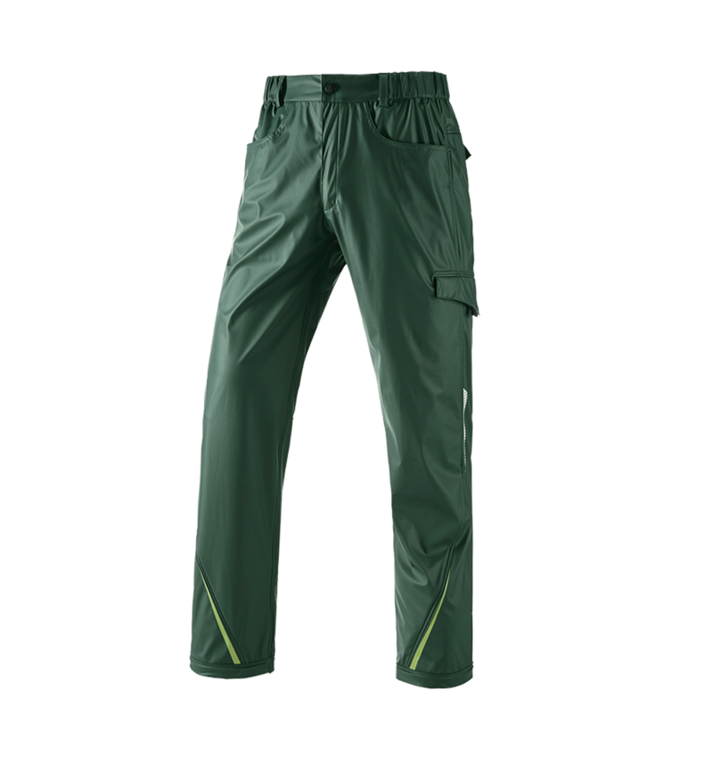 Hosen: Regenbundhose e.s.motion 2020 superflex + grün/seegrün 2