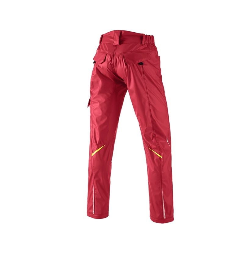 Hosen: Regenbundhose e.s.motion 2020 superflex + feuerrot/warngelb 3