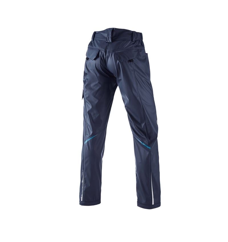 Hosen: Regenbundhose e.s.motion 2020 superflex + dunkelblau/atoll 6