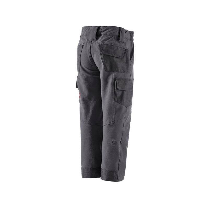 Hosen: Funktions Cargohose e.s.dynashield solid,Kinder + anthrazit 3