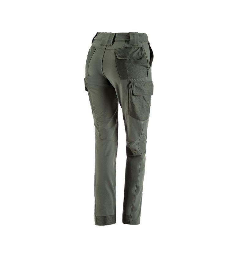 Hosen: Funktions Cargohose e.s.dynashield solid, Damen + thymian 5
