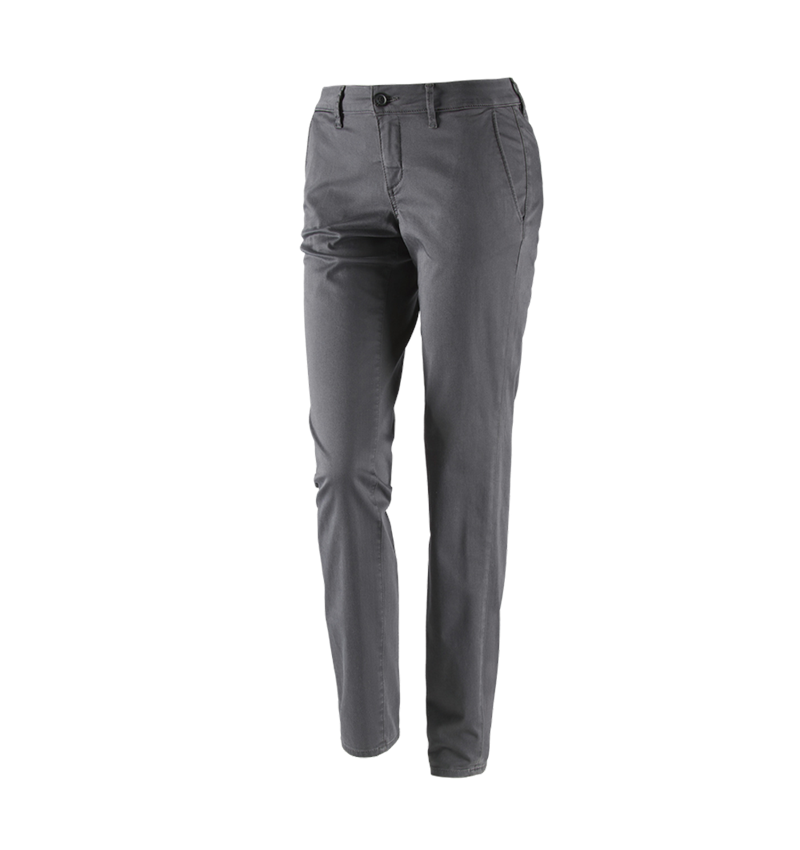 Hosen: e.s. Damen 5-Pocket-Berufshose Chino + anthrazit 2