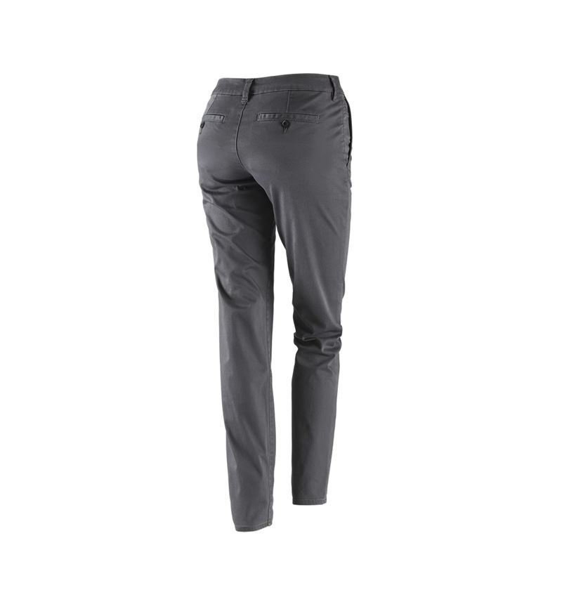 Hosen: e.s. Damen 5-Pocket-Berufshose Chino + anthrazit 3