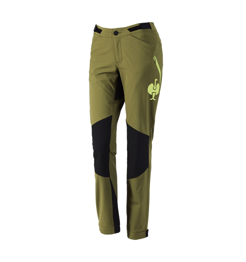 Hosen: Funktionshose e.s.trail, Damen + wacholdergrün/limegrün 2
