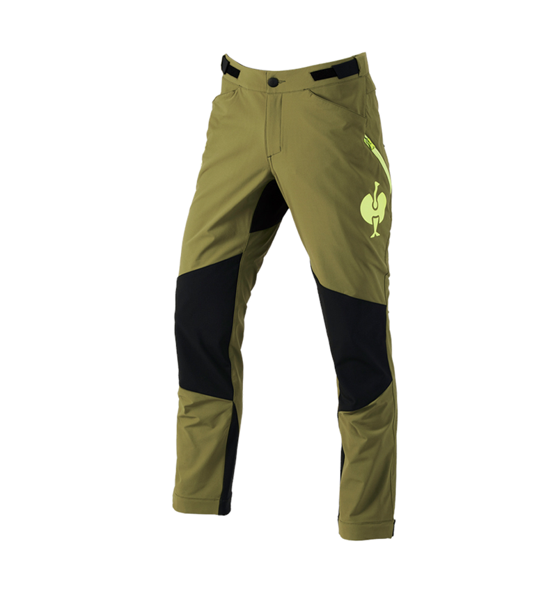 Hosen: Funktionshose e.s.trail + wacholdergrün/limegrün 2