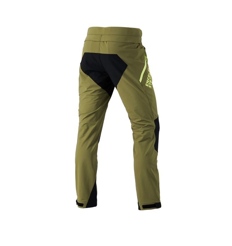 Hosen: Funktionshose e.s.trail + wacholdergrün/limegrün 3