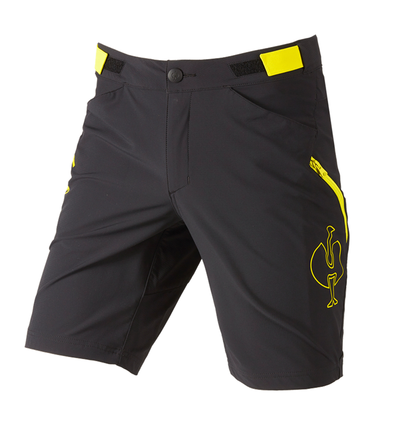 Hosen: Funktions Short e.s.trail + schwarz/acidgelb 3