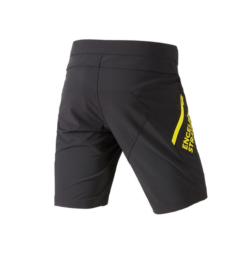 Hosen: Funktions Short e.s.trail + schwarz/acidgelb 4